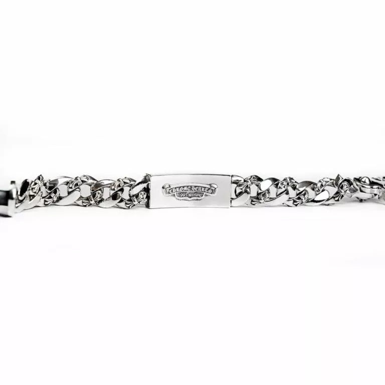 Chrome Hearts Dagger ID Fancy Link Clip Bracelet